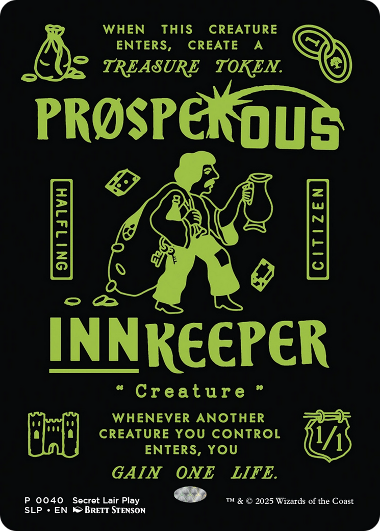 Prosperous Innkeeper (SLP-040) - [Secret Lair Showdown] (Borderless) Foil - Trinity Hobby
