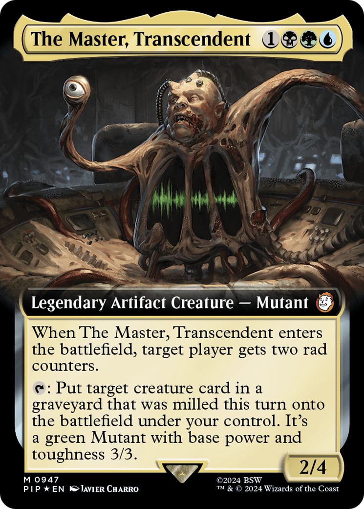 The Master, Transcendent (Extended Art) (Surge Foil) [Fallout] - Trinity Hobby