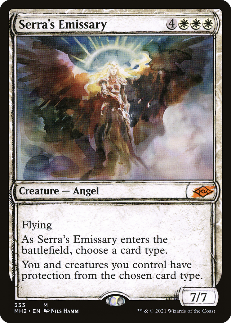 Serra's Emissary (Sketch) [Modern Horizons 2] - Trinity Hobby