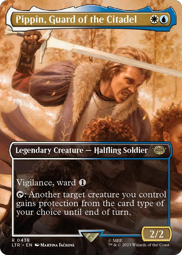 Pippin, Guard of the Citadel (Borderless Alternate Art) [The Lord of the Rings: Tales of Middle-Earth] - Trinity Hobby