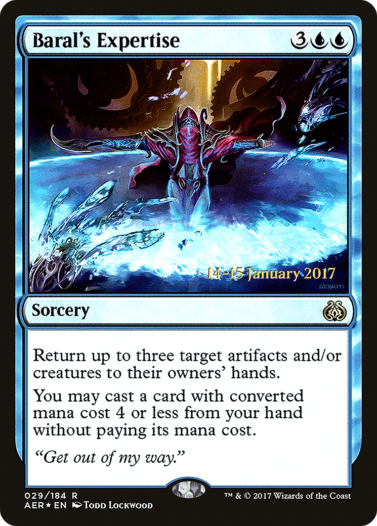 Baral's Expertise [Aether Revolt Prerelease Promos] - Trinity Hobby