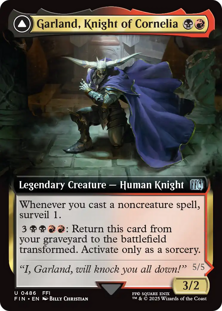 Garland, Knight of Cornelia (Extended Art)  (FIN-486) - [FINAL FANTASY]: (Extended Art)