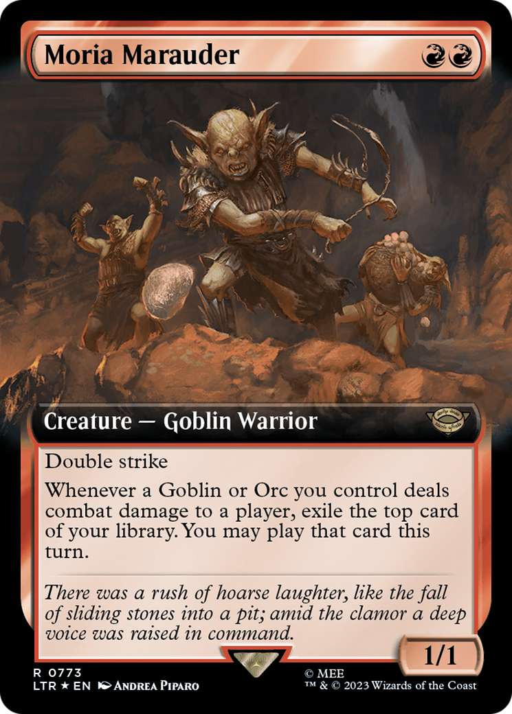 Moria Marauder (Extended Art) (Surge Foil) [The Lord of the Rings: Tales of Middle-Earth] - Trinity Hobby