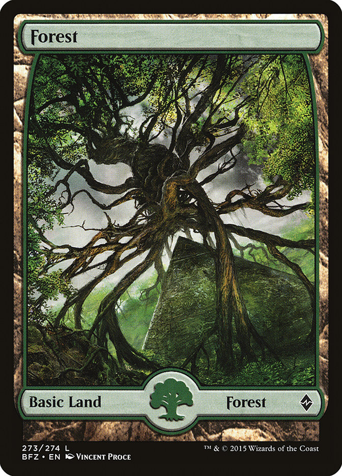 Forest (273) (Full Art) [Battle for Zendikar] - Trinity Hobby