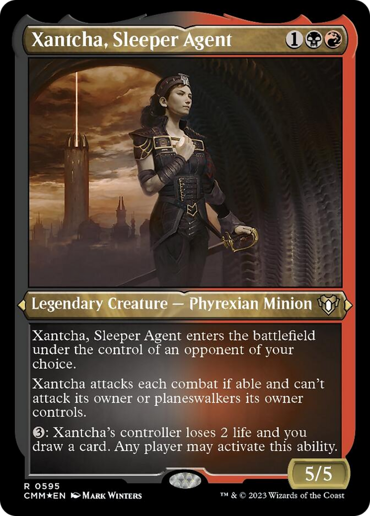 Xantcha, Sleeper Agent (Foil Etched) [Commander Masters] - Trinity Hobby