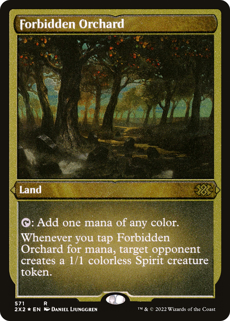 Forbidden Orchard (Foil Etched)  [Foil]  (2X2-571) - [Double Masters 2022] - Trinity Hobby