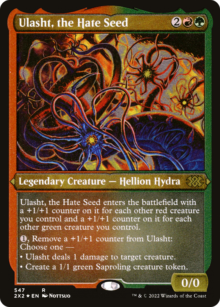 Ulasht, the Hate Seed (Foil Etched)  [Foil]  (2X2-547) - [Double Masters 2022] - Trinity Hobby
