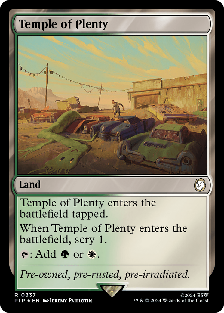 Temple of Plenty (Surge Foil) [Fallout] - Trinity Hobby