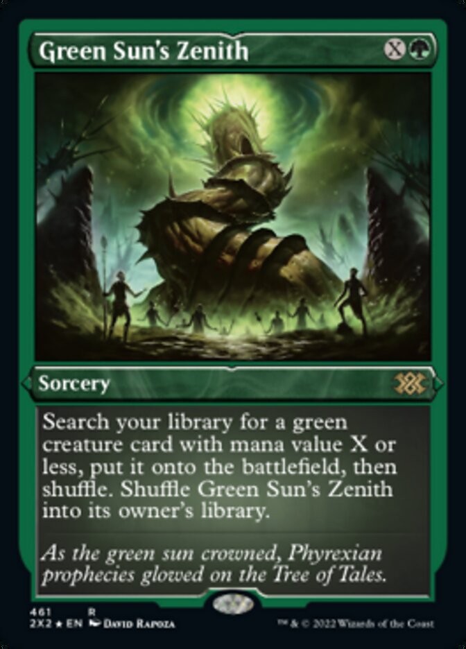Green Sun's Zenith (Foil Etched) [Double Masters 2022] - Trinity Hobby