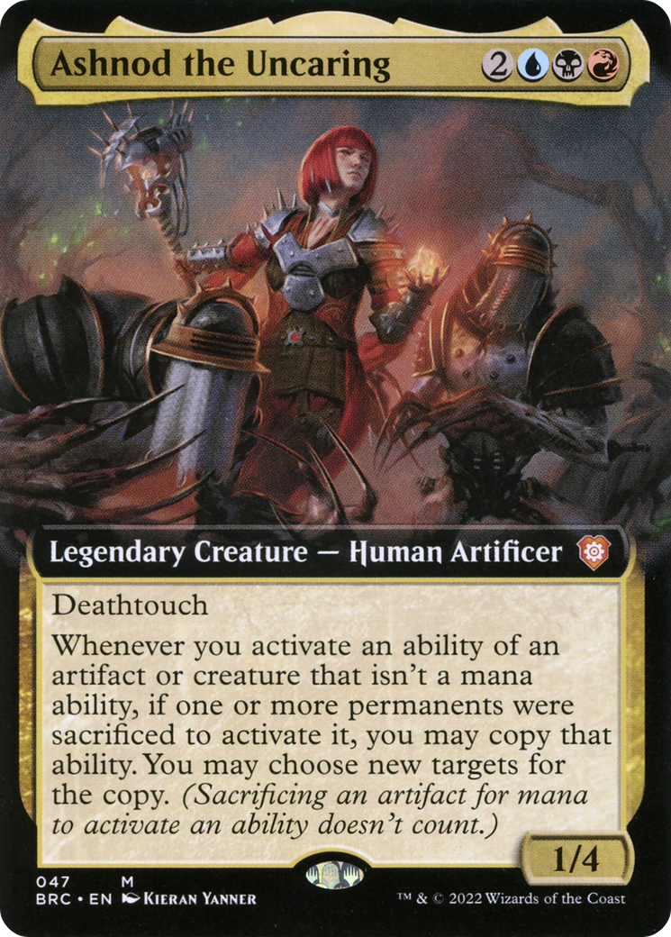 Ashnod the Uncaring (Extended Art) [The Brothers' War Commander] - Trinity Hobby