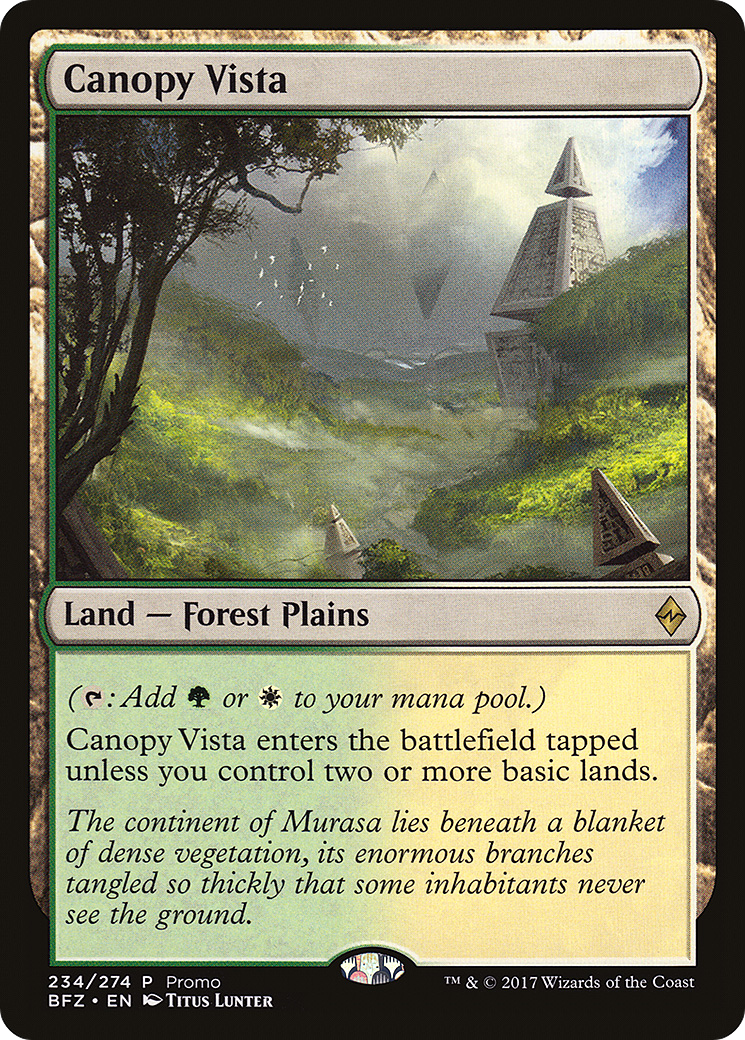 Canopy Vista (Promo) [Standard Showdown Promos] - Trinity Hobby