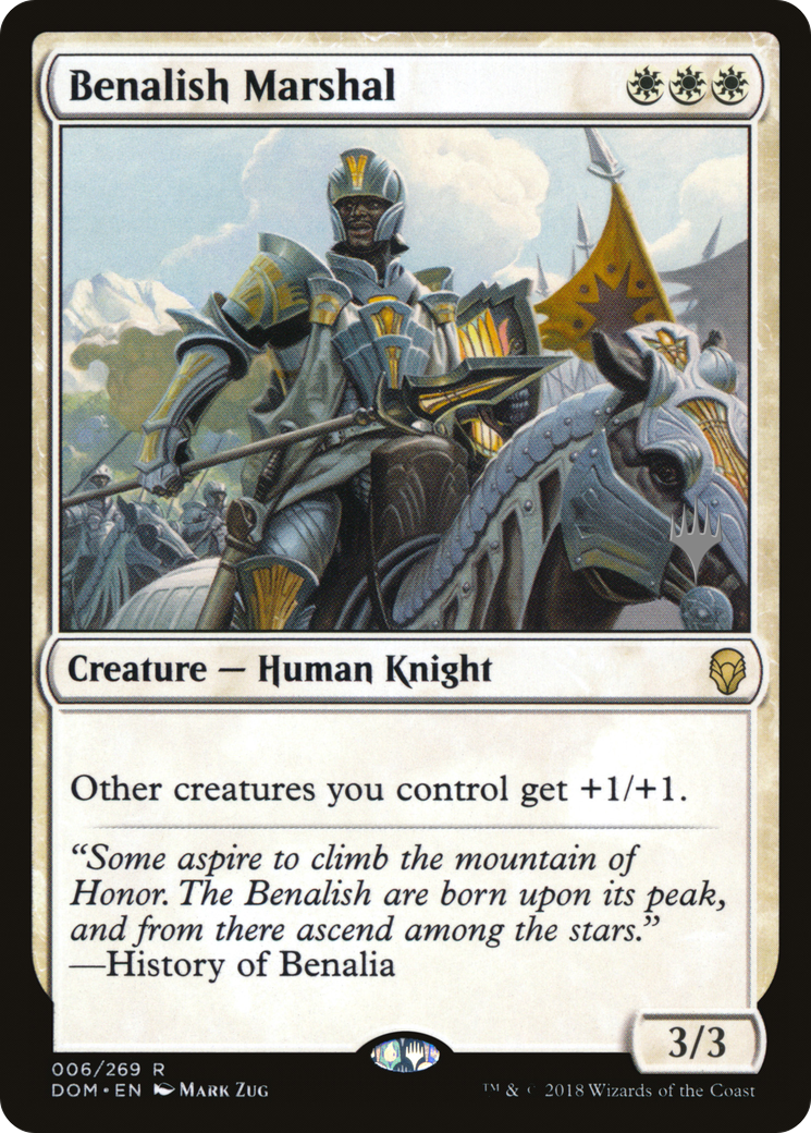Benalish Marshal (Promo Pack) [Dominaria Promos] - Trinity Hobby