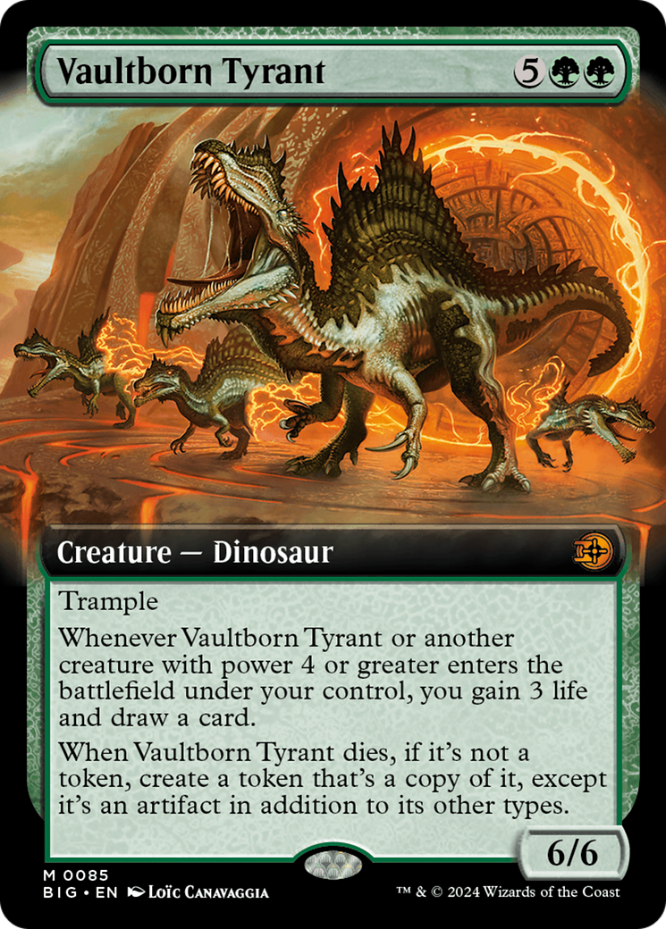 Vaultborn Tyrant (Extended Art) [Outlaws of Thunder Junction: The Big Score] - Trinity Hobby