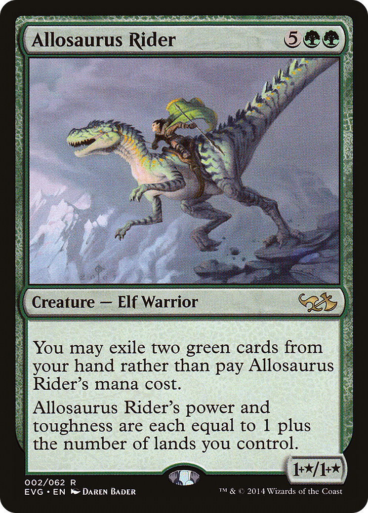 Allosaurus Rider (Elves vs. Goblins) [Duel Decks Anthology] - Trinity Hobby