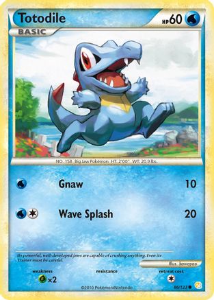Totodile (86/123) [HeartGold & SoulSilver: Base Set] - Trinity Hobby