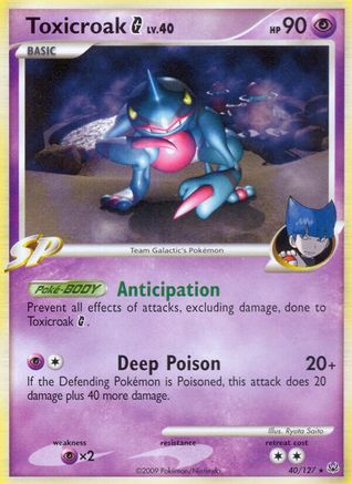 Toxicroak G (40/127) [Platinum: Base Set] - Trinity Hobby