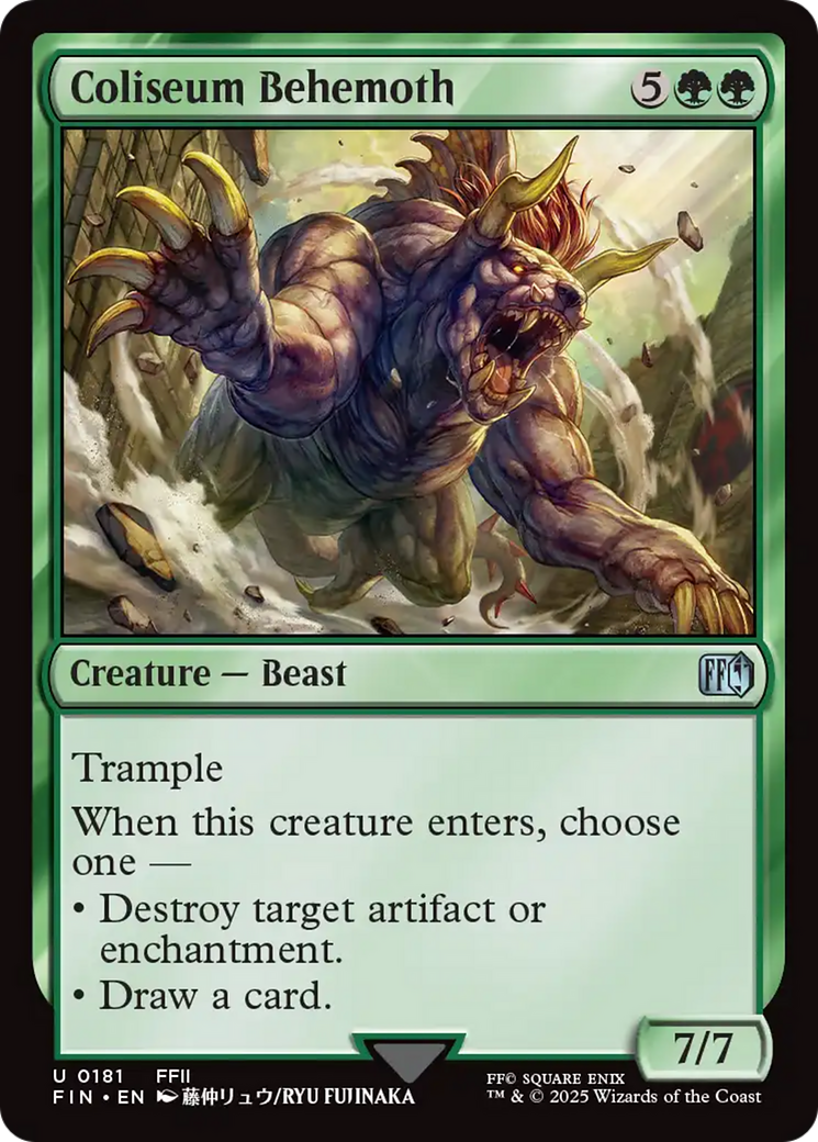 Coliseum Behemoth  [Foil]  (FIN-181) - [FINAL FANTASY] - Trinity Hobby