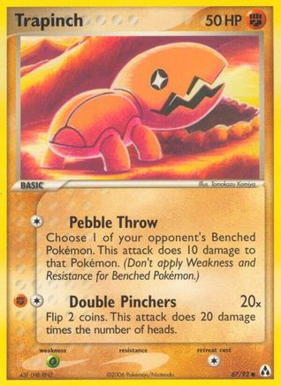 Trapinch (67/92) (Stamped) [EX: Legend Maker] - Trinity Hobby
