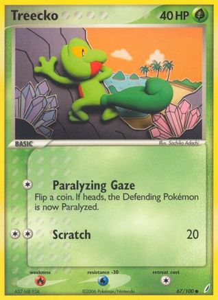 Treecko (67/100) (Stamped) [EX: Crystal Guardians] - Trinity Hobby