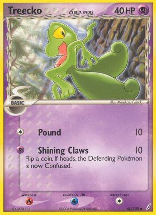Treecko (68/100) (Delta Species) [EX: Crystal Guardians] - Trinity Hobby
