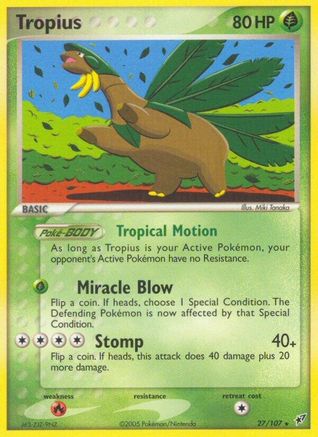 Tropius (27/107) [EX: Deoxys] - Trinity Hobby