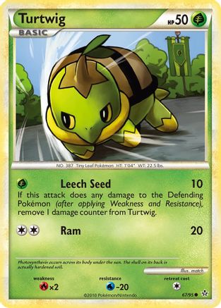 Turtwig (67/95) [HeartGold & SoulSilver: Unleashed] - Trinity Hobby