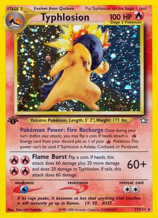 Typhlosion (17/111) [Neo Genesis 1st Edition] - Trinity Hobby