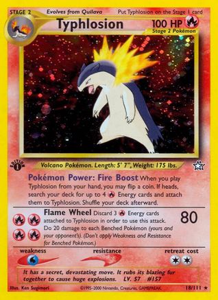 Typhlosion (18/111) [Neo Genesis Unlimited] - Trinity Hobby