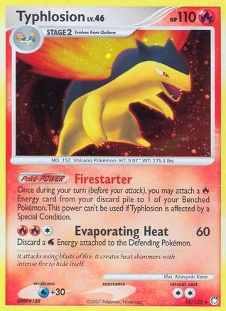 Typhlosion (16/123) [Diamond & Pearl: Mysterious Treasures] - Trinity Hobby