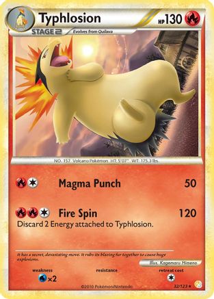 Typhlosion (32/123) [HeartGold & SoulSilver: Base Set] - Trinity Hobby