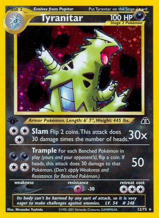 Tyranitar (12/75) [Neo Discovery Unlimited] - Trinity Hobby