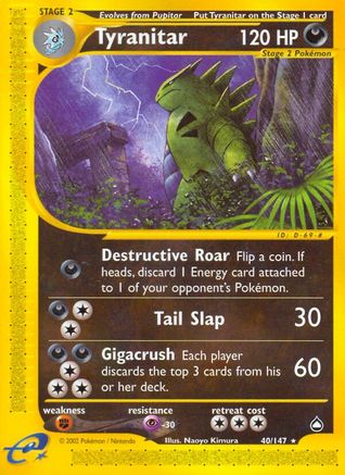 Tyranitar (40/147) [Aquapolis] - Trinity Hobby