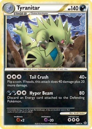 Tyranitar (26/95) [HeartGold & SoulSilver: Unleashed] - Trinity Hobby