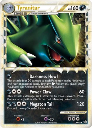 Tyranitar (88/95) [HeartGold & SoulSilver: Unleashed] - Trinity Hobby