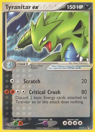 Tyranitar ex (17/17) (Holo) [POP Series 1] - Trinity Hobby