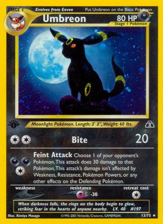 Umbreon (13/75) [Neo Discovery 1st Edition] - Trinity Hobby