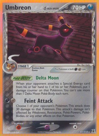 Umbreon (17/113) (Delta Species) [EX: Delta Species] - Trinity Hobby