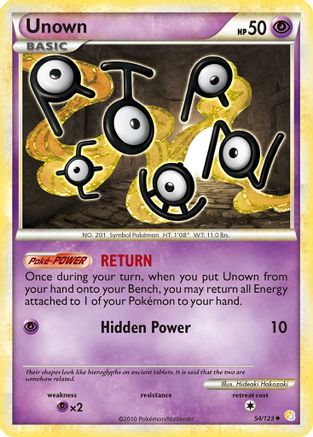 Unown (54/123) [HeartGold & SoulSilver: Base Set] - Trinity Hobby