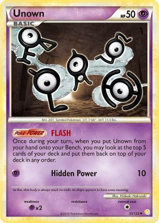 Unown (55/123) [HeartGold & SoulSilver: Base Set] - Trinity Hobby