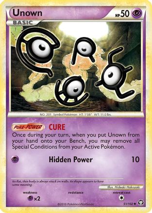 Unown (51/102) [HeartGold & SoulSilver: Triumphant] - Trinity Hobby