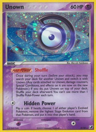 Unown (D) (D/28) [EX: Unseen Forces] - Trinity Hobby