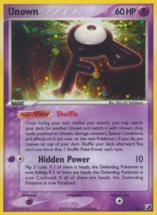 Unown (F) (F/28) [EX: Unseen Forces] - Trinity Hobby
