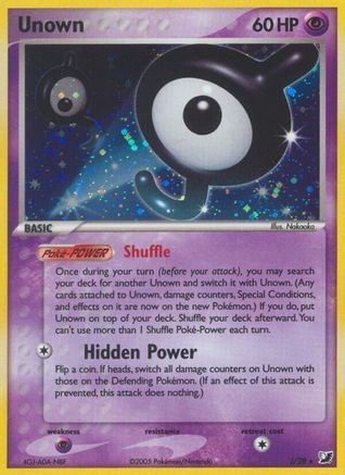 Unown (J) (J/28) [EX: Unseen Forces] - Trinity Hobby