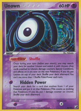 Unown (M) (M/28) [EX: Unseen Forces] - Trinity Hobby