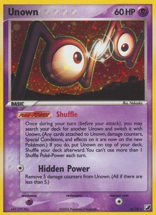 Unown (N) (N/28) [EX: Unseen Forces] - Trinity Hobby