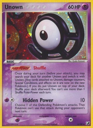 Unown (U) (U/28) [EX: Unseen Forces] - Trinity Hobby