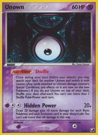 Unown (V) (V/28) [EX: Unseen Forces] - Trinity Hobby