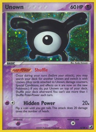 Unown (X) (X/28) [EX: Unseen Forces] - Trinity Hobby