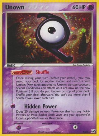 Unown (Z) (Z/28) [EX: Unseen Forces] - Trinity Hobby