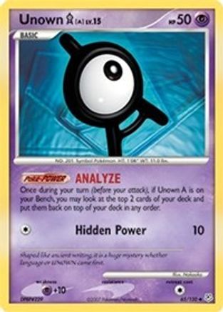 Unown A (65/130) [Diamond & Pearl: Base Set] - Trinity Hobby